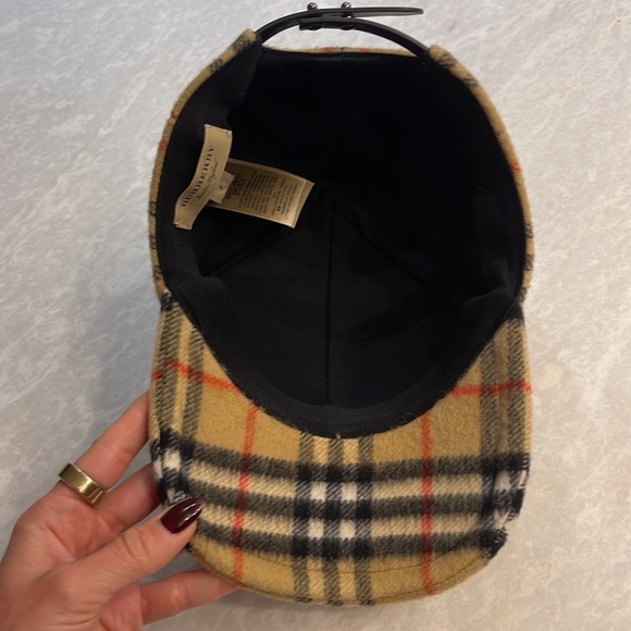 Authentic wool Burberry check baseball cap. Like new condition. - Picture 6 of 11